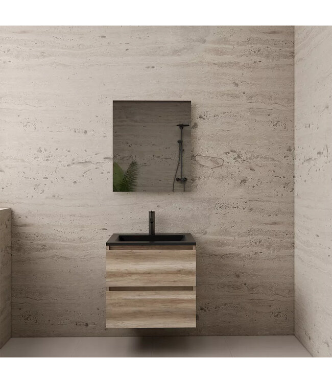 Wastafelonderkast Gliss Project 60 cm – Canyon Oak Badkamermeubel