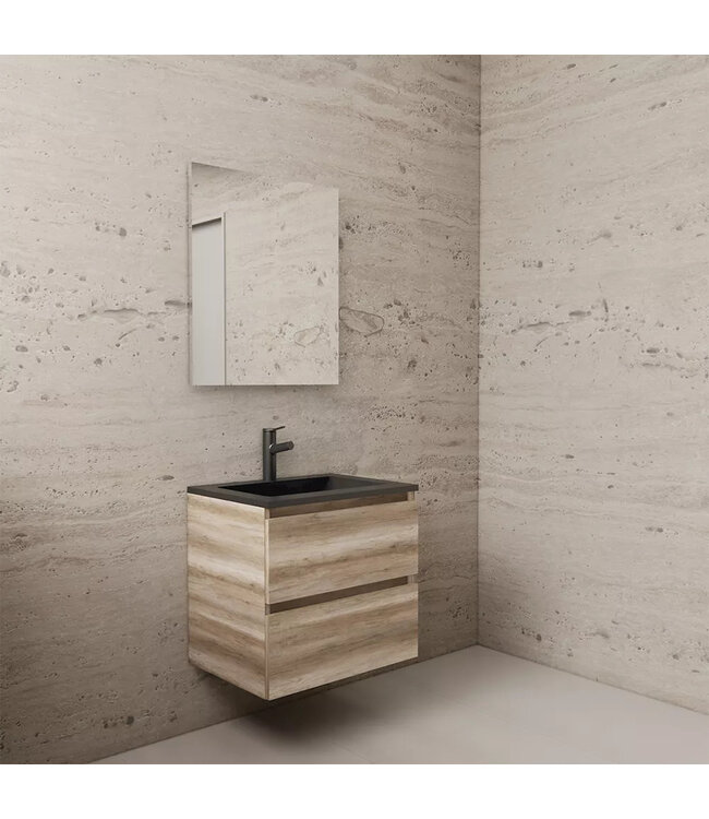 Wastafelonderkast Gliss Project 60 cm – Canyon Oak Badkamermeubel