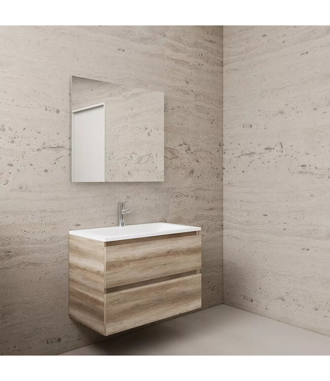 Wastafelonderkast Gliss Project 80 cm – Canyon Oak Badkamermeubel