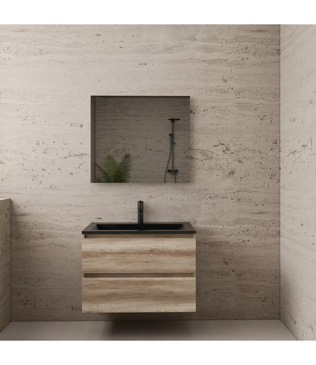 Wastafelonderkast Gliss Project 80 cm – Canyon Oak Badkamermeubel