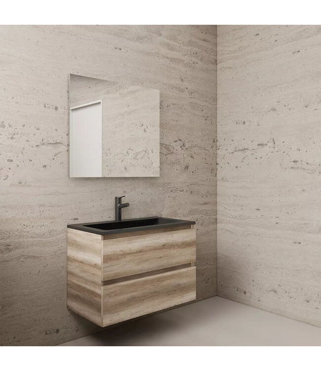 Wastafelonderkast Gliss Project 80 cm – Canyon Oak Badkamermeubel