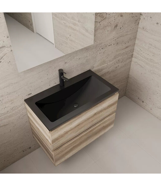 Wastafelonderkast Gliss Project 80 cm – Canyon Oak Badkamermeubel