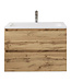 Wastafelonderkast Gliss Project 80 cm – Dakota Oak Badkamermeubel