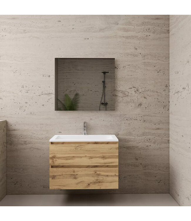 Wastafelonderkast Gliss Project 80 cm – Dakota Oak Badkamermeubel