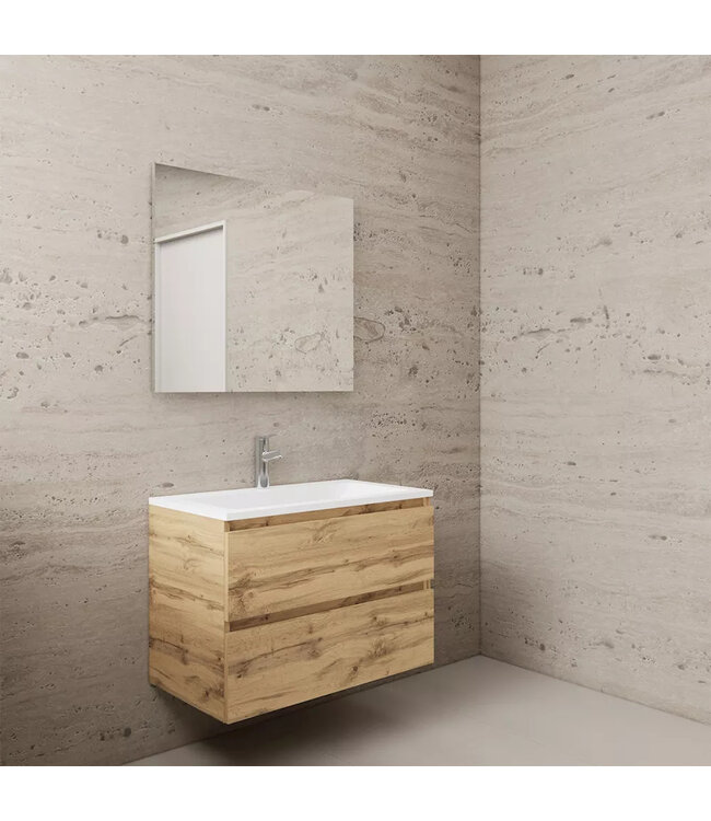Wastafelonderkast Gliss Project 80 cm – Dakota Oak Badkamermeubel