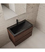 Wastafelonderkast Gliss Project 80 cm – Sonoma Choco Badkamermeubel
