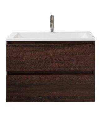 GLISS DESIGN Wastafelonderkast Gliss Project 80 cm – Sonoma Choco Badkamermeubel