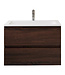Wastafelonderkast Gliss Project 80 cm – Sonoma Choco Badkamermeubel