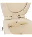 Hangtoilet met bidet Ivoor Mat met Geintegreerde kraan Koud⎢Isvea Sentimenti NEO Randloos excl. wc bril