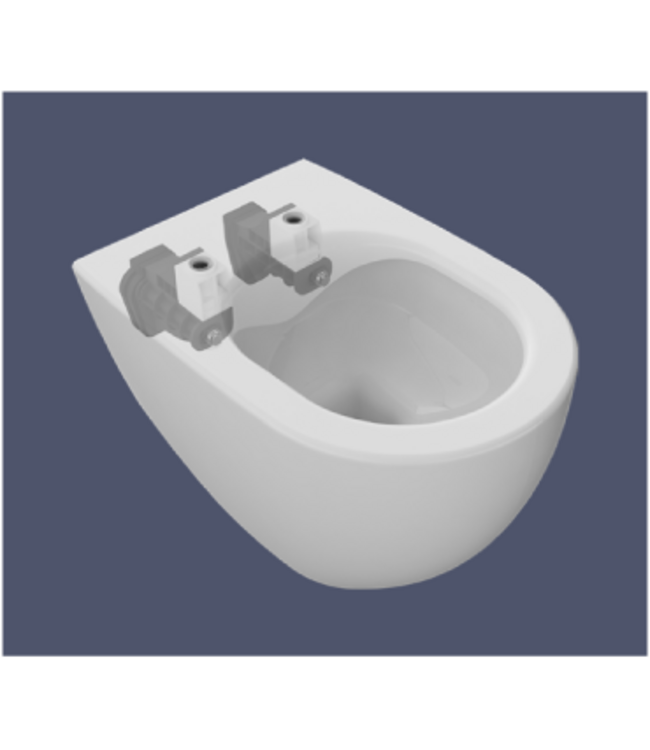 Hangtoilet Randloos Ivoor Mat - Isvea Sentimenti NEO⎢excl. wc bril