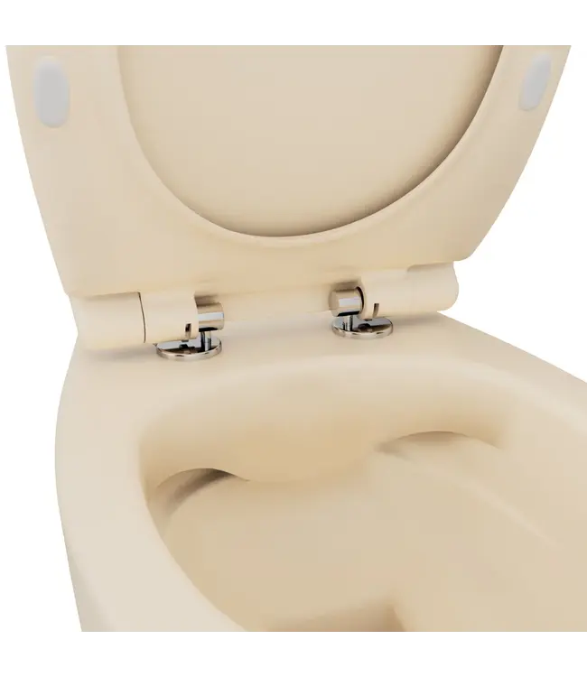 Hangtoilet Randloos Ivoor Mat - Isvea Sentimenti NEO⎢excl. wc bril