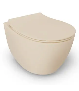 Isvea Hangtoilet Randloos Ivoor Mat - Isvea Sentimenti NEO⎢excl. wc bril