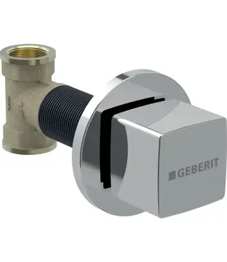 GEBERIT Geberit Inbouw bidetkraan / Stopkraan Koud 1/2" Chroom - Vierkant