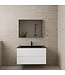 Wastafelonderkast Gliss Project 100 cm – Glans Wit Badkamermeubel