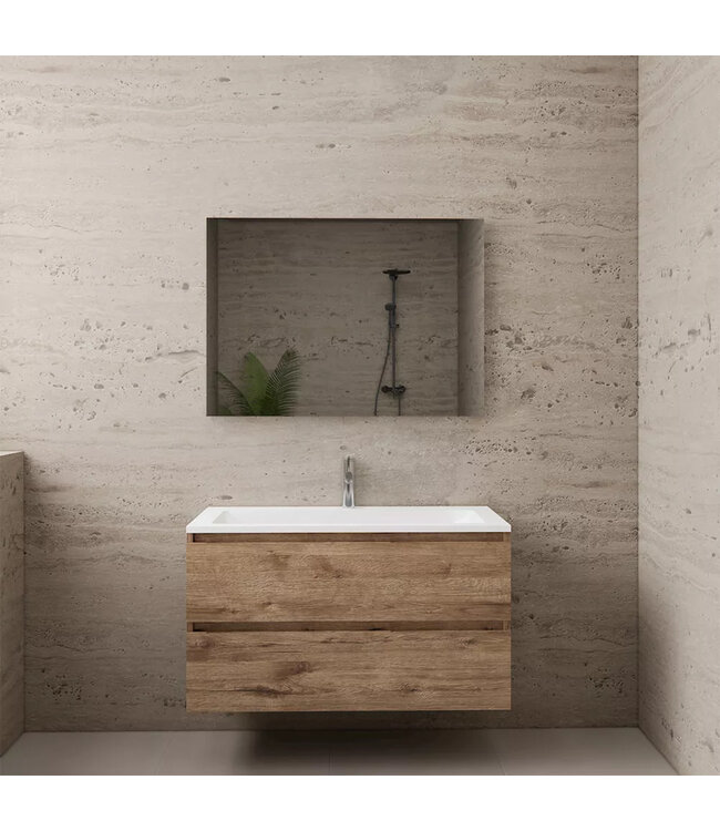 Wastafelonderkast Gliss Project 100 cm – Wellington Oak Badkamermeubel