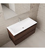 Wastafelonderkast Gliss Project 100 cm – Sonoma Choco Badkamermeubel
