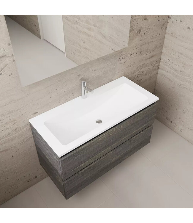Wastafelonderkast Gliss Project 100 cm – Freya Oak Badkamermeubel
