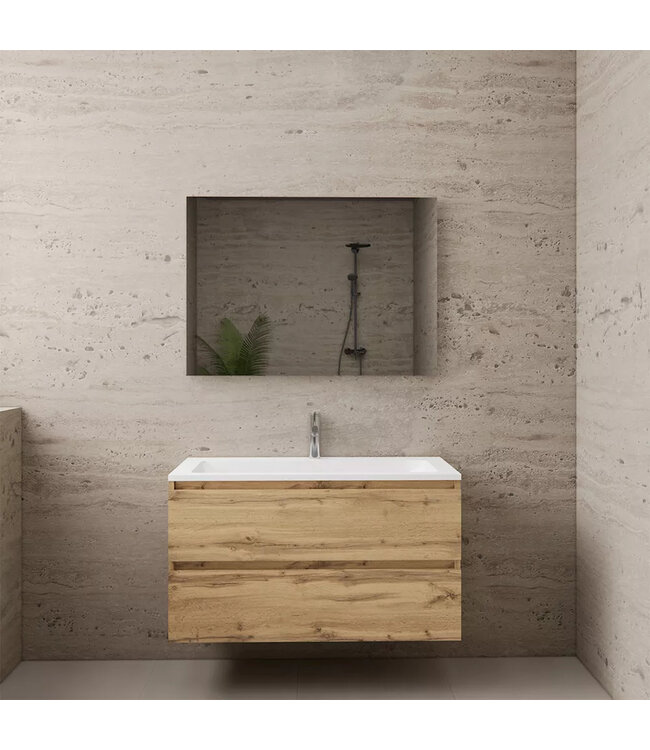Wastafelonderkast Gliss Project 100 cm – Dakota Oak Badkamermeubel