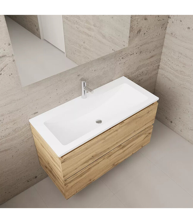 Wastafelonderkast Gliss Project 100 cm – Dakota Oak Badkamermeubel