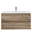 Wastafelonderkast Gliss Project 100 cm – Canyon Oak Badkamermeubel