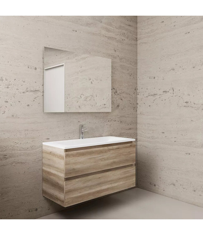 Wastafelonderkast Gliss Project 100 cm – Canyon Oak Badkamermeubel