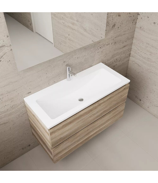 Wastafelonderkast Gliss Project 100 cm – Canyon Oak Badkamermeubel
