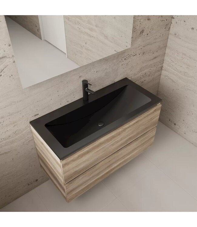 Wastafelonderkast Gliss Project 100 cm – Canyon Oak Badkamermeubel