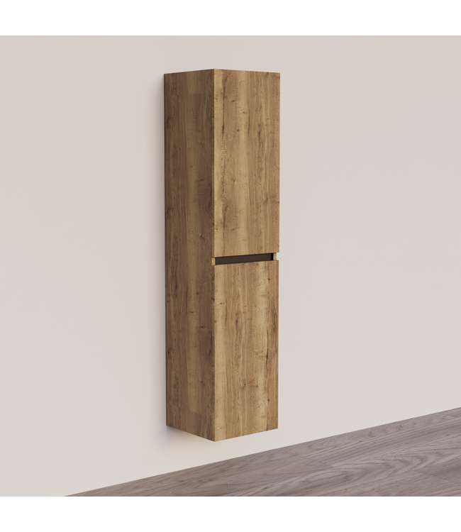 Badkamerkast Trendline Tabak Oak 35x35x160 cm | Hoge Kolomkast Hangend