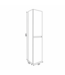 Badkamerkast Trendline Glans Wit 35x35x160 cm | Hoge Kolomkast Hangend