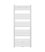 Aloni Handdoekradiator 1600x600mm Wit Mat Geborsteld 828 WATT Midden aansluiting