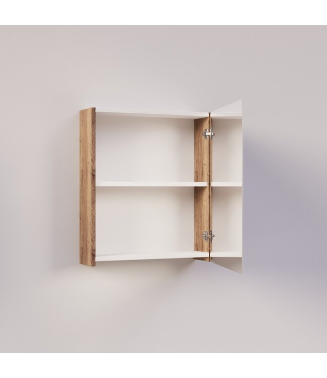 Spiegelkast Badkamer Trendline 60cm Tabak Oak | Luxe Badkamerkast