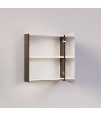 SANI-SUPPLY Spiegelkast Badkamer Trendline 60cm Brown Oak | Luxe Badkamerkast