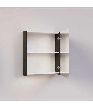 SANI-SUPPLY Spiegelkast Badkamer Trendline 60cm Black Oak | Luxe Badkamerkast