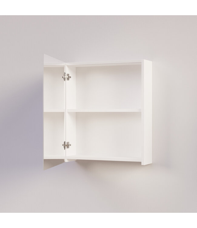Spiegelkast Badkamer Trendline 60cm Glans Wit | Luxe Badkamerkast