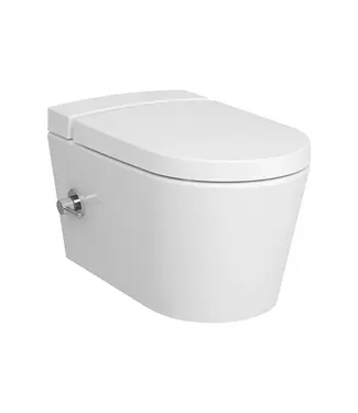 VITRA Hangtoilet met bidet Wit Randloos⎢VitrA Nest⎢Geintegreerde bidetkraan Warm&Koud⎢excl. wc bril