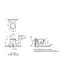 Hangtoilet met bidet Wit Randloos⎢VitrA Nest⎢Geintegreerde bidetkraan Warm&Koud⎢excl. wc bril