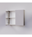 SANI-SUPPLY Spiegelkast Badkamer Trendline 80cm Silver Oak | Luxe Badkamerkast