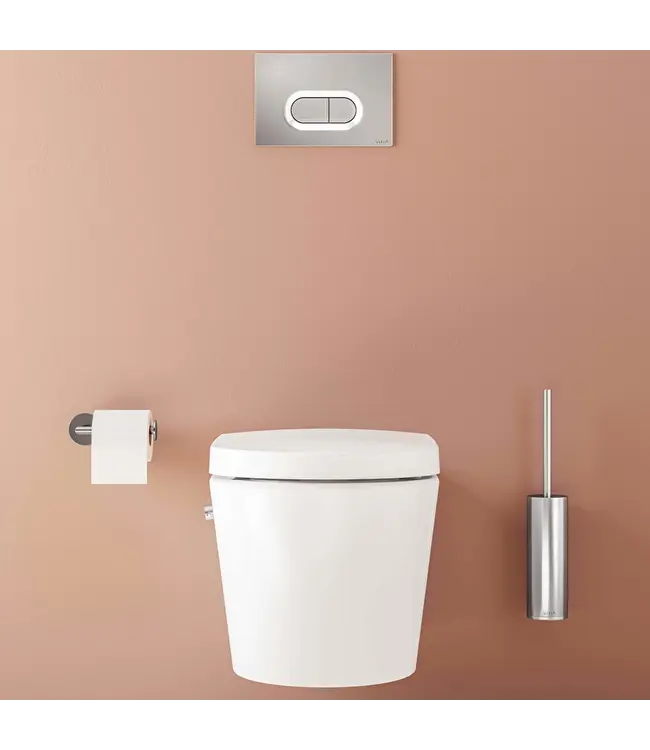 Hangtoilet met bidet Wit Randloos⎢VitrA Nest⎢Geintegreerd bidetkraan Warm&Koud⎢excl. wc bril
