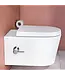 Hangtoilet met bidet Wit Randloos⎢VitrA Nest⎢Geintegreerd bidetkraan Warm&Koud⎢excl. wc bril