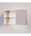 SANI-SUPPLY Spiegelkast Badkamer Trendline 100cm Tabak Oak | Luxe Badkamerkast