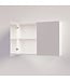 SANI-SUPPLY Spiegelkast Badkamer Trendline 100cm Mat Wit | Luxe Badkamerkast