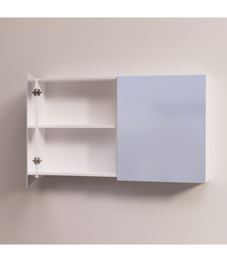 SANI-SUPPLY Spiegelkast Badkamer Trendline 120cm Glans Wit | Luxe Badkamerkast
