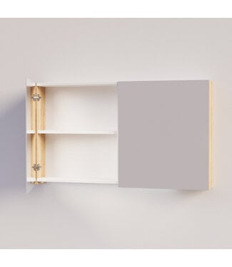 SANI-SUPPLY Spiegelkast Badkamer Trendline 120cm Natural Oak | Luxe Badkamerkast