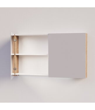 SANI-SUPPLY Spiegelkast Badkamer Trendline 120cm Tabak Oak | Luxe Badkamerkast
