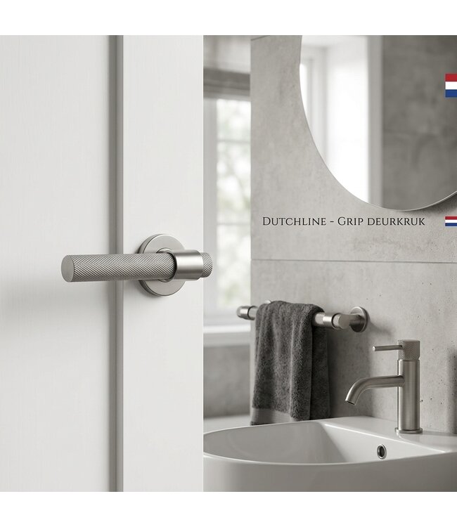 Deurkruk Grip RVS – Industrieel Beslag voor Badkamer & Interieur