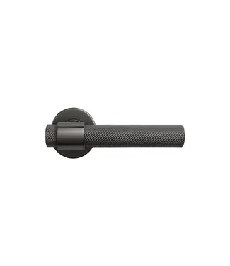 DutchLine Deurkruk Grip Gunmetal – Industrieel Beslag voor Badkamer & Interieur