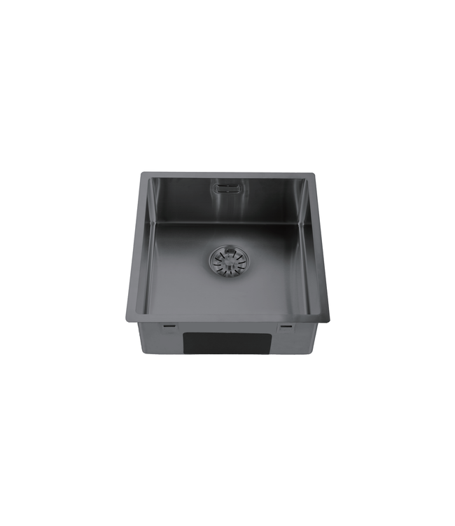 Spoelbak 40x40x18cm - Gunmetal | RVS Keukenspoelbak