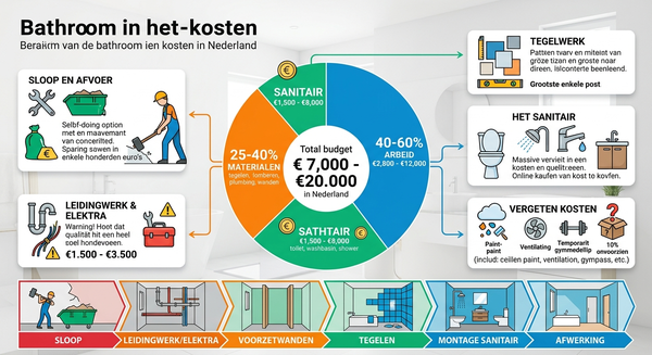 Wat kost een badkamer verbouwen?