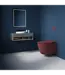 Toiletset Hangtoilet Compleet ISVEA Maroon Rood met Bidetkraan