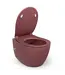 Toiletset Hangtoilet Compleet ISVEA Maroon Rood met Bidetkraan